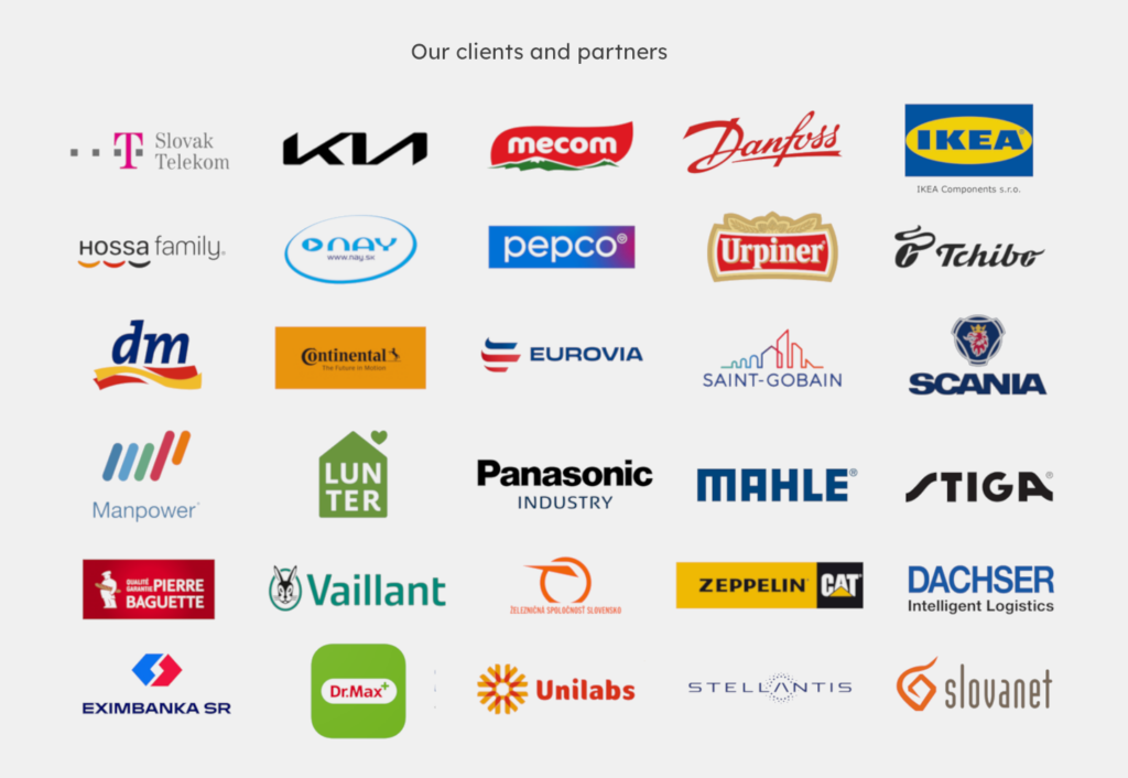 Clients and partners of Trexima Bratislava