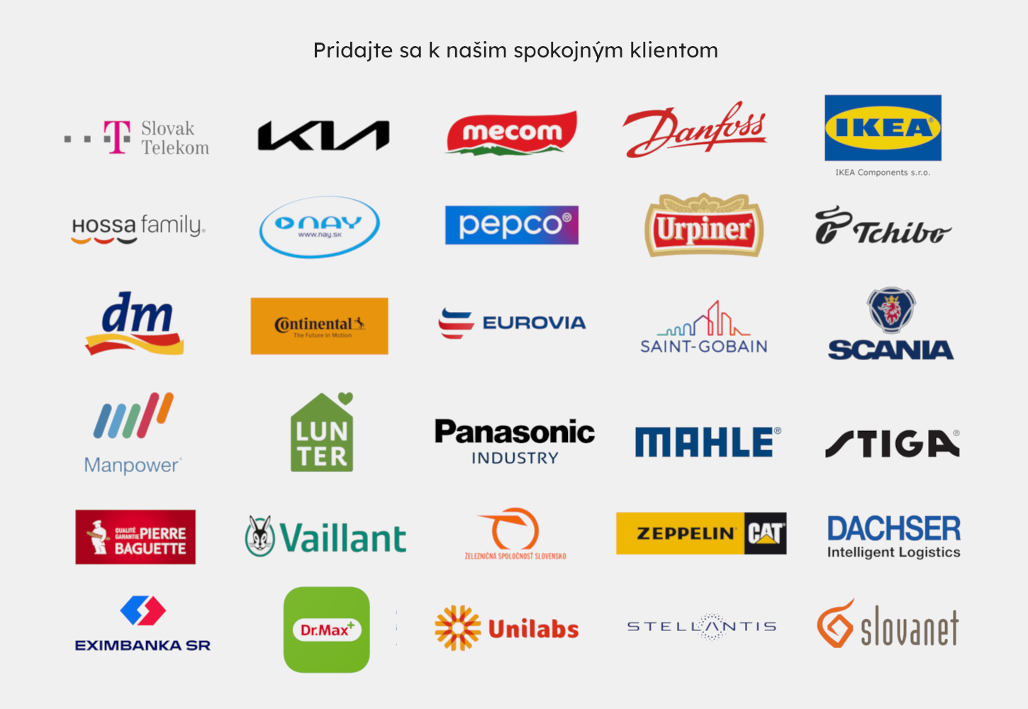 Pridajte sa k spokojným klientom a partnerom Trexima Bratislava