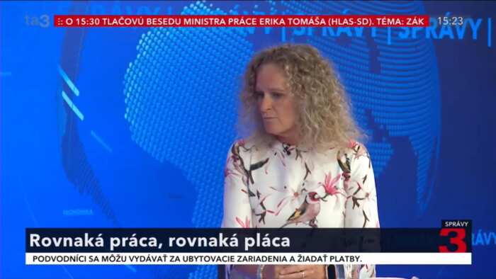 Lucia Lednárová z Trexima Bratislava v relácii TA3